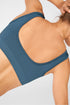 HARPER SEAMLESS SPORTS BRA - CELESTIAL BLUE/PORCELAIN